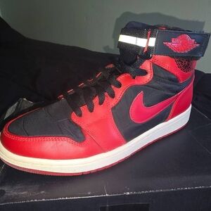 Nike Men's Red and Black High-Top Sneakers